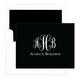 Colorful Fancy Script Monogram Folded Note Cards Image 11 of 11